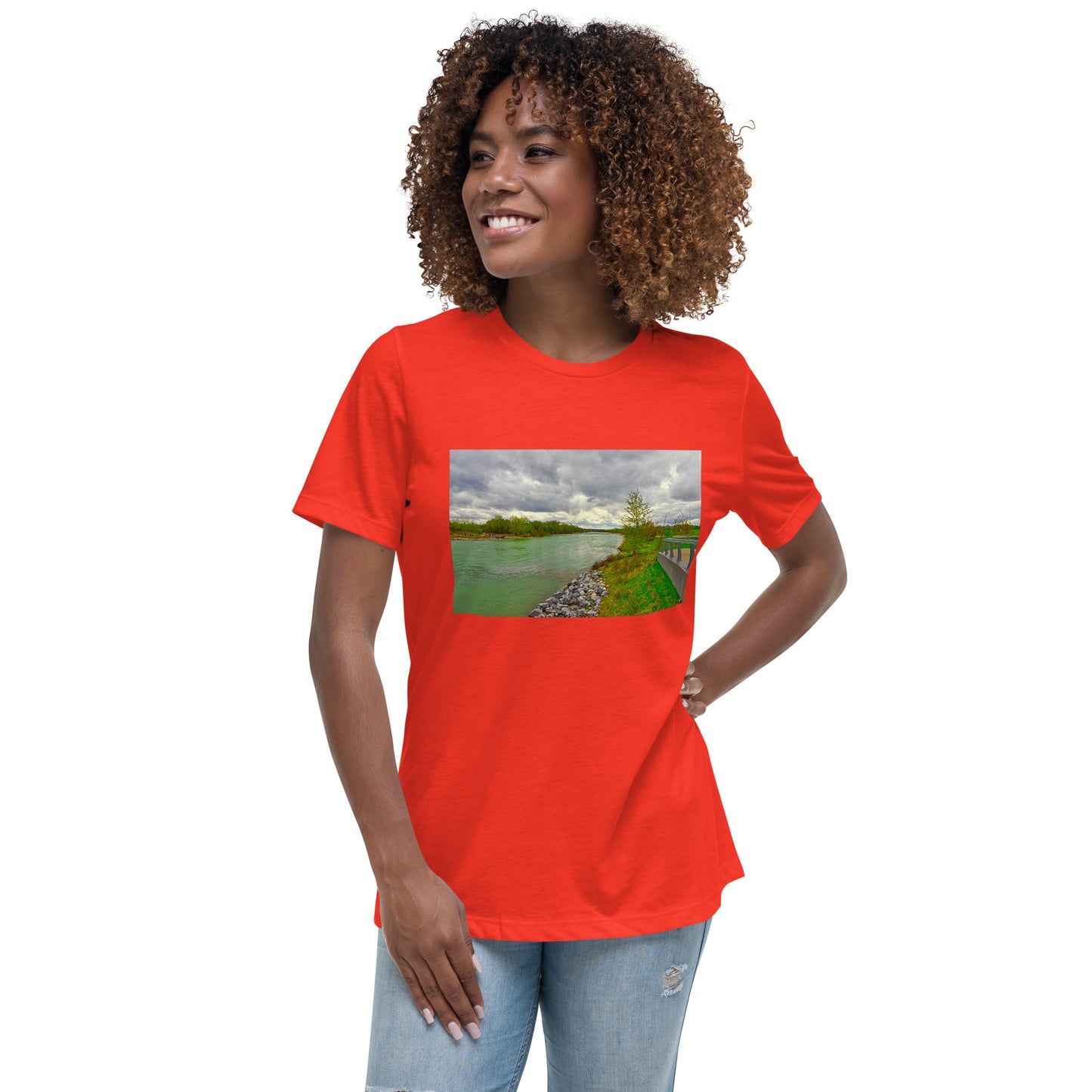 Women's Relaxed T-Shirt - Calgary Bow River East Village