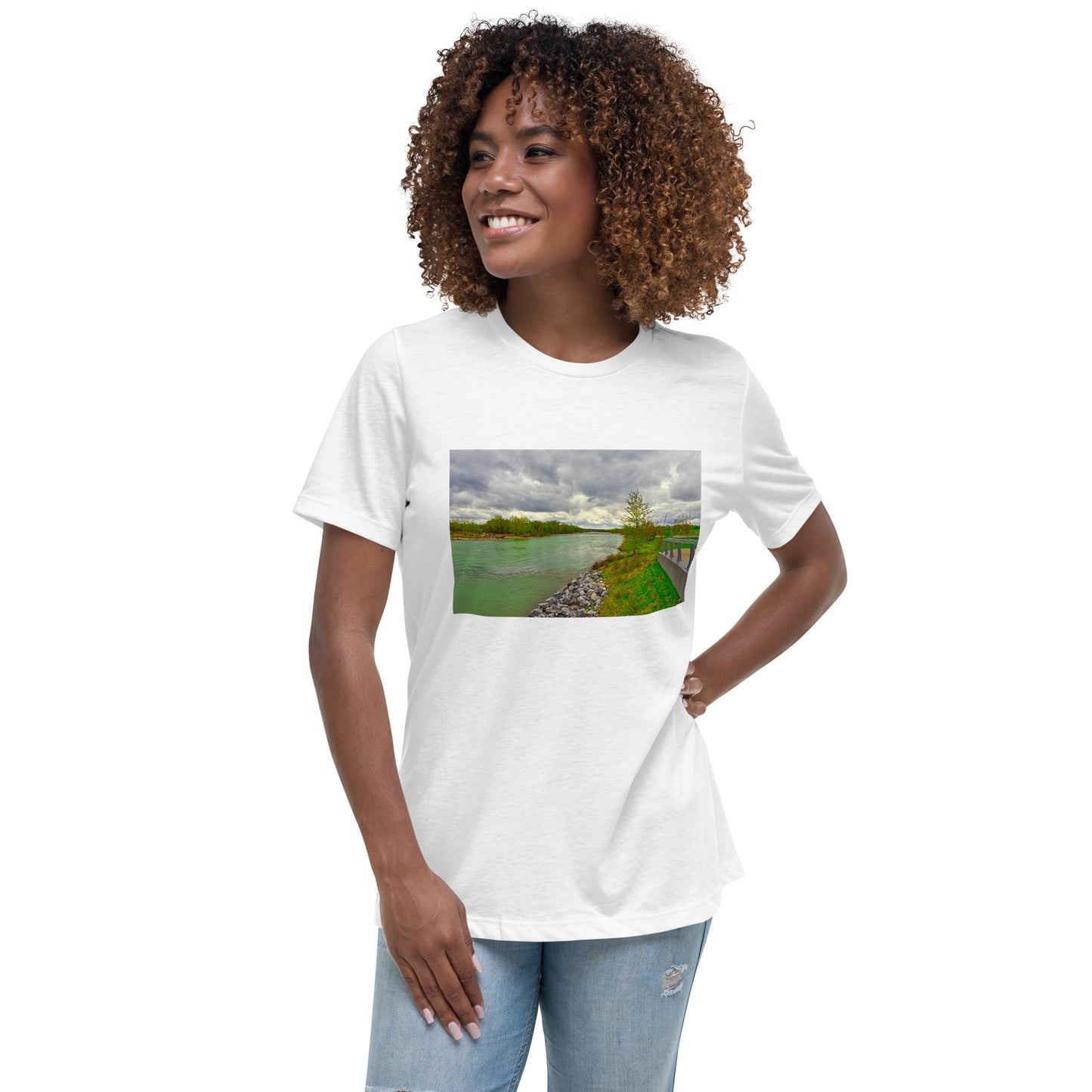 Women's Relaxed T-Shirt - Calgary Bow River East Village