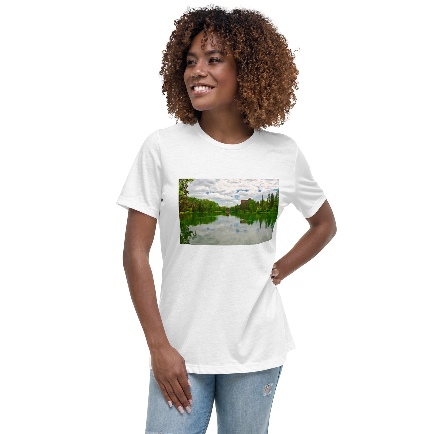 Women's Relaxed T-Shirt - Bowness Park Lagoon