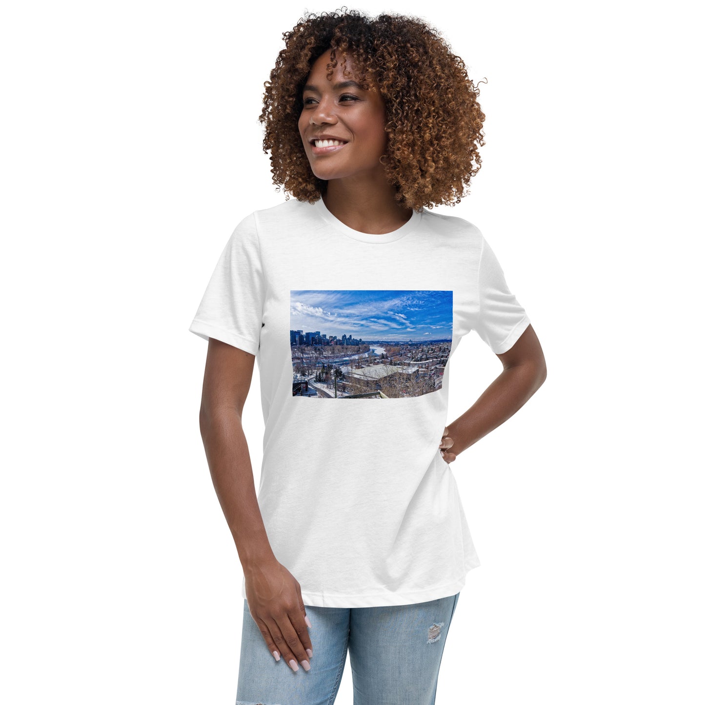 Women's Relaxed T-Shirt - McHugh Bluff Winter HDR