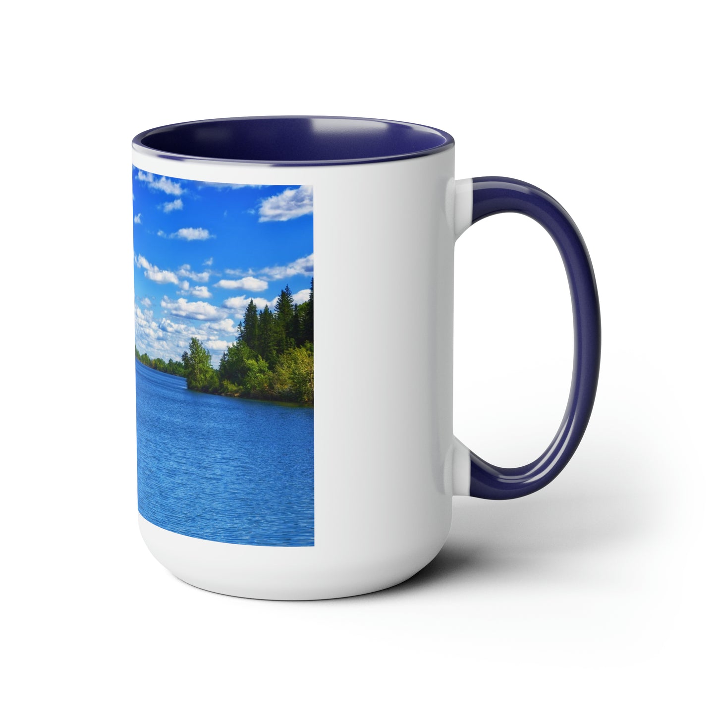 Accent Coffee Mugs, 15oz - Glenmore Reservoir South Glenmore Park Summer