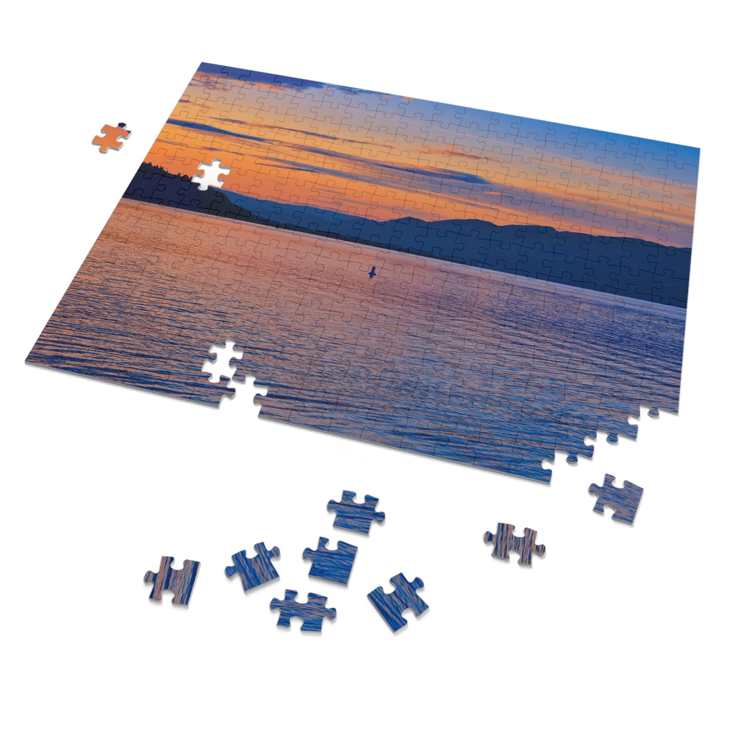 Jigsaw Puzzle (30, 110, 252, 500,1000-Piece) - Penticton Okanagan Lake Sunset