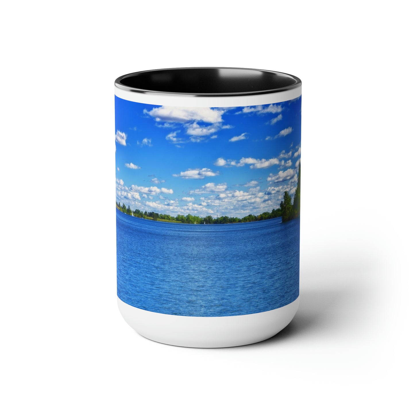 Accent Coffee Mugs, 15oz - Glenmore Reservoir South Glenmore Park Summer