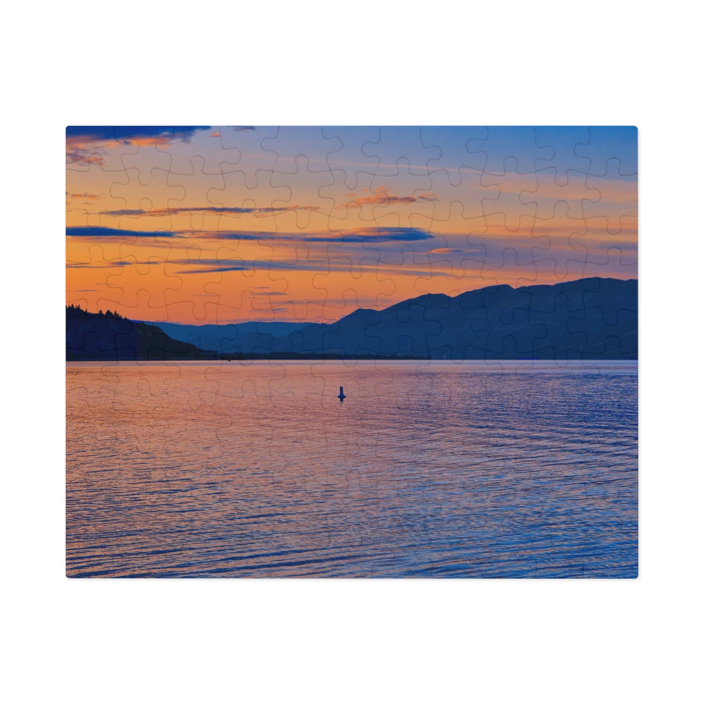 Jigsaw Puzzle (30, 110, 252, 500,1000-Piece) - Penticton Okanagan Lake Sunset