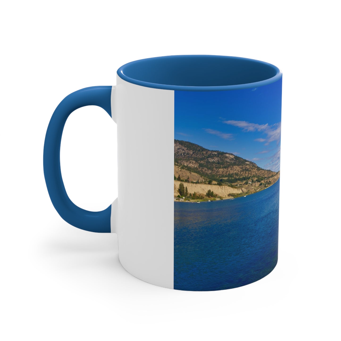 Accent Coffee Mug, 11oz - Penticton Okanagan Lake Daytime