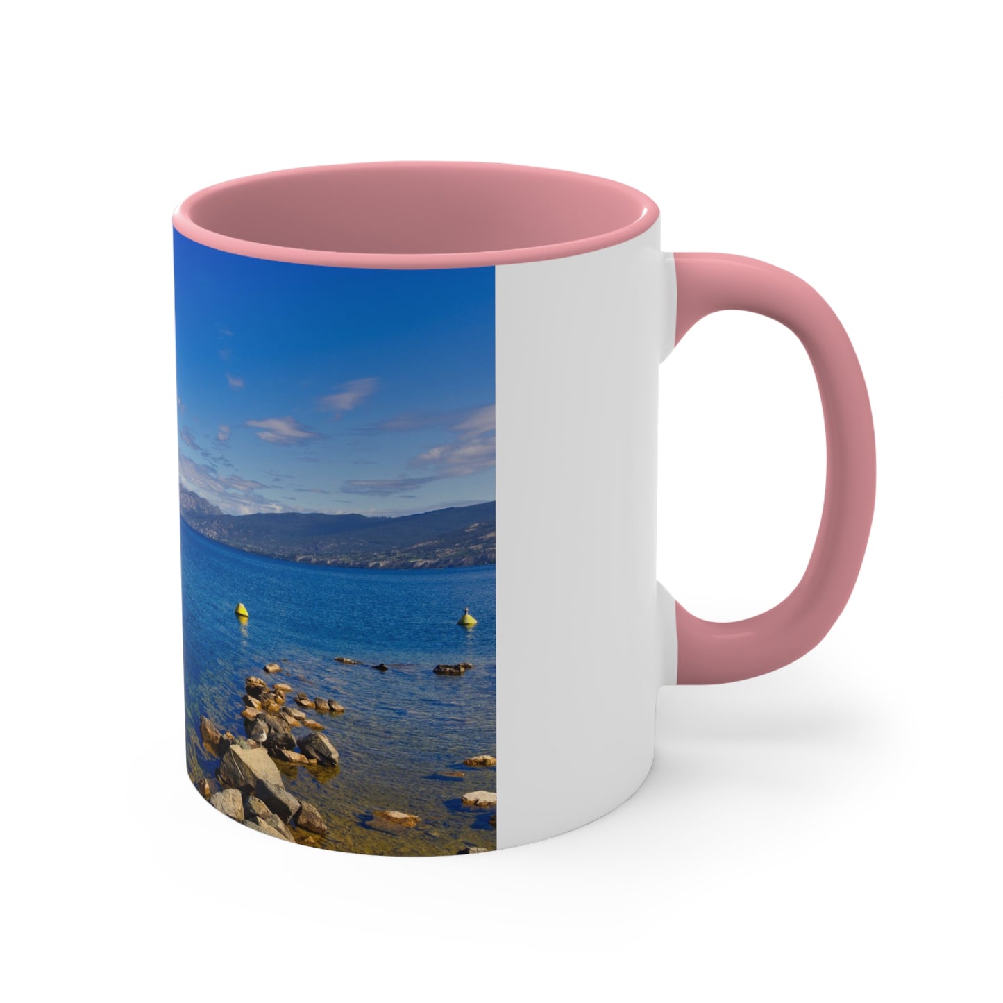 Accent Coffee Mug, 11oz - Penticton Okanagan Lake Daytime