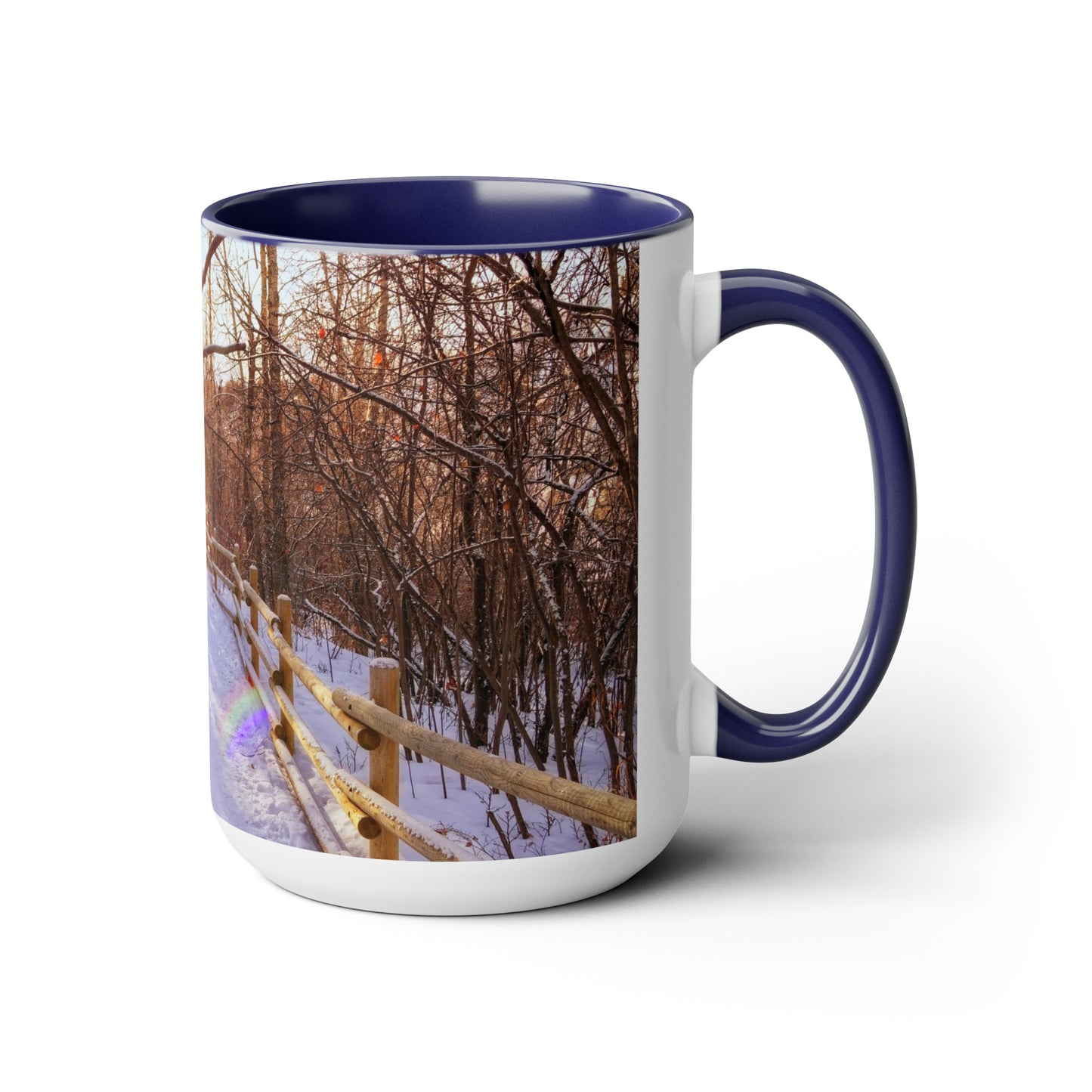 Accent Coffee Mugs, 15oz - Riverdale Park Winter Forest