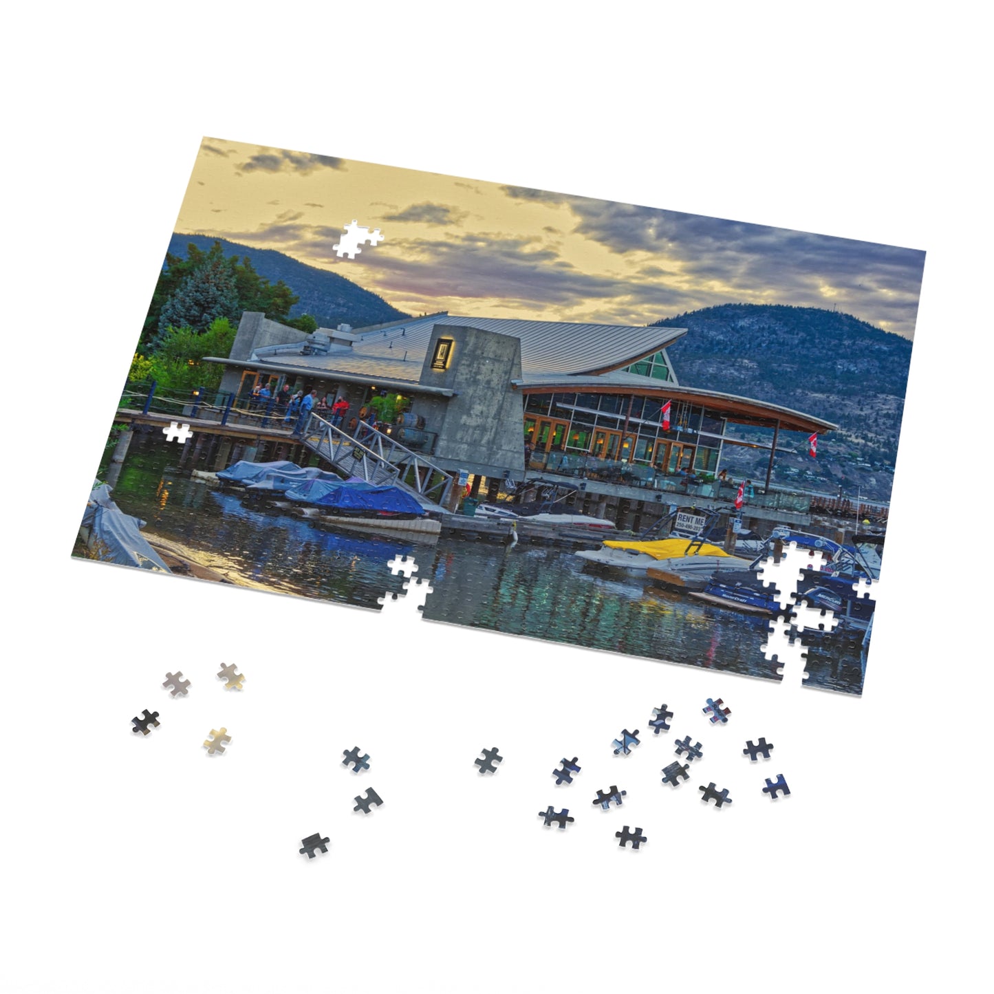 Jigsaw Puzzle (30, 110, 252, 500,1000-Piece) - Hooded Merganser Sunset