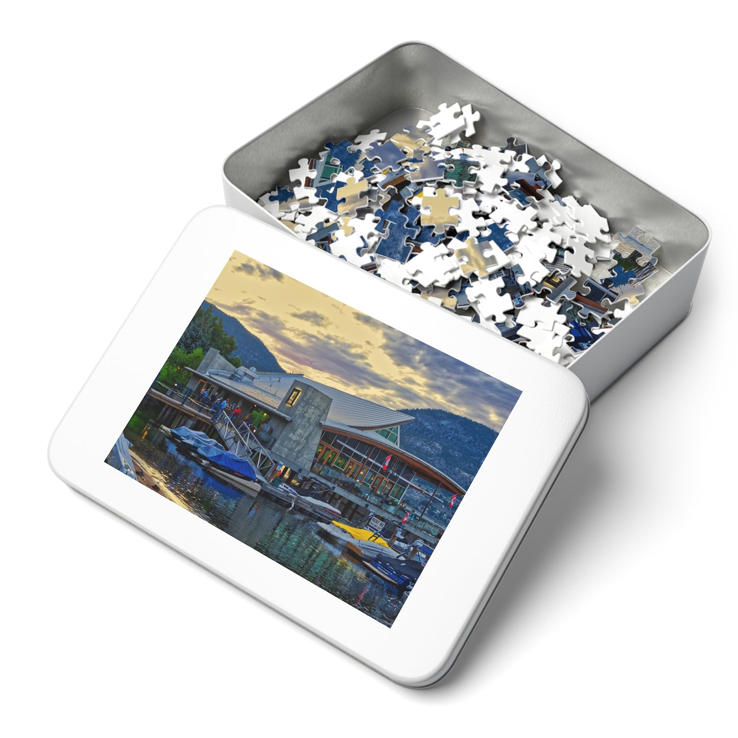 Jigsaw Puzzle (30, 110, 252, 500,1000-Piece) - Hooded Merganser Sunset