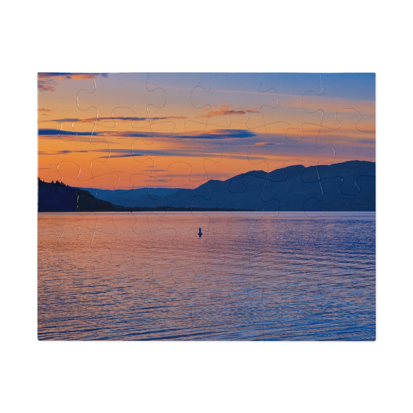Jigsaw Puzzle (30, 110, 252, 500,1000-Piece) - Penticton Okanagan Lake Sunset
