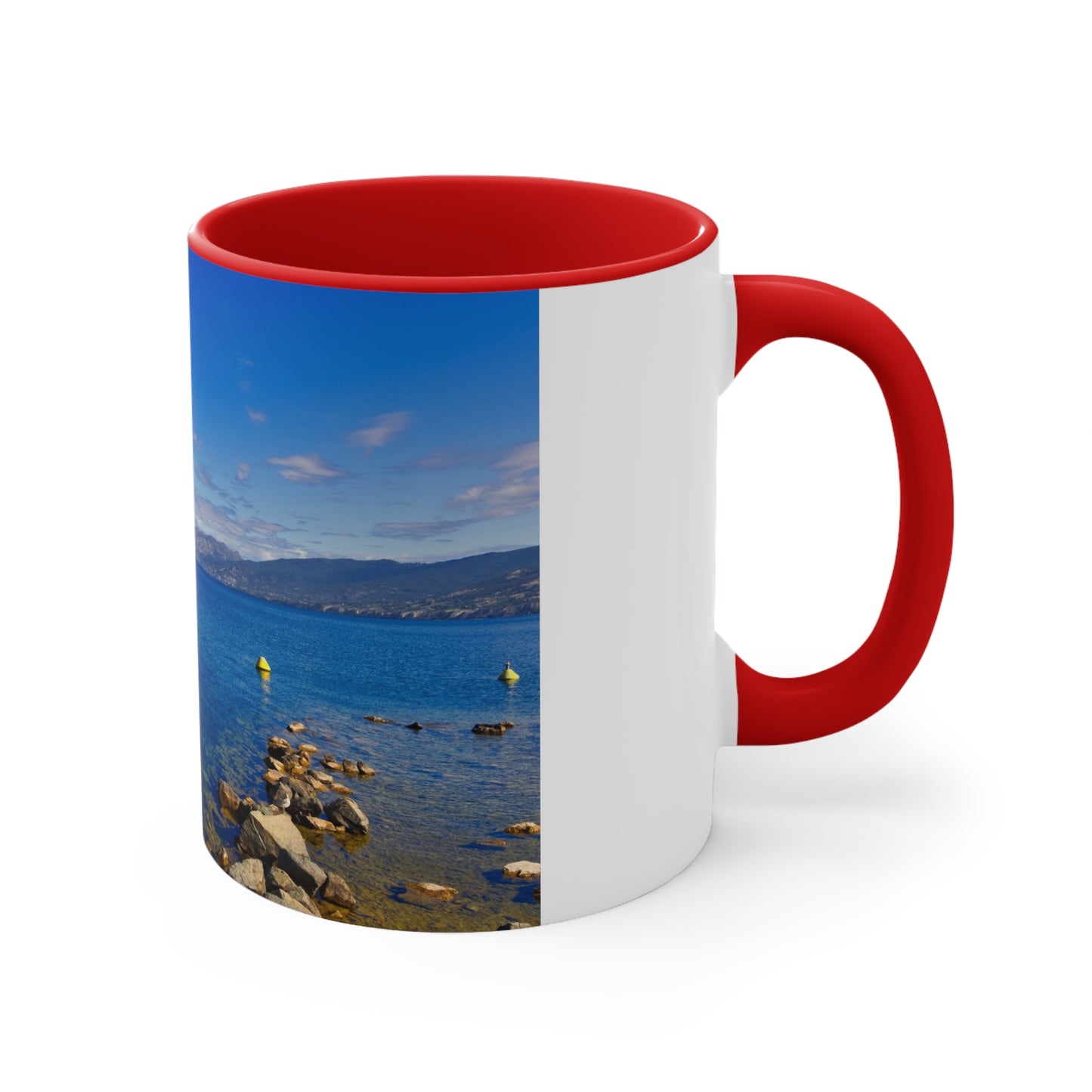 Accent Coffee Mug, 11oz - Penticton Okanagan Lake Daytime