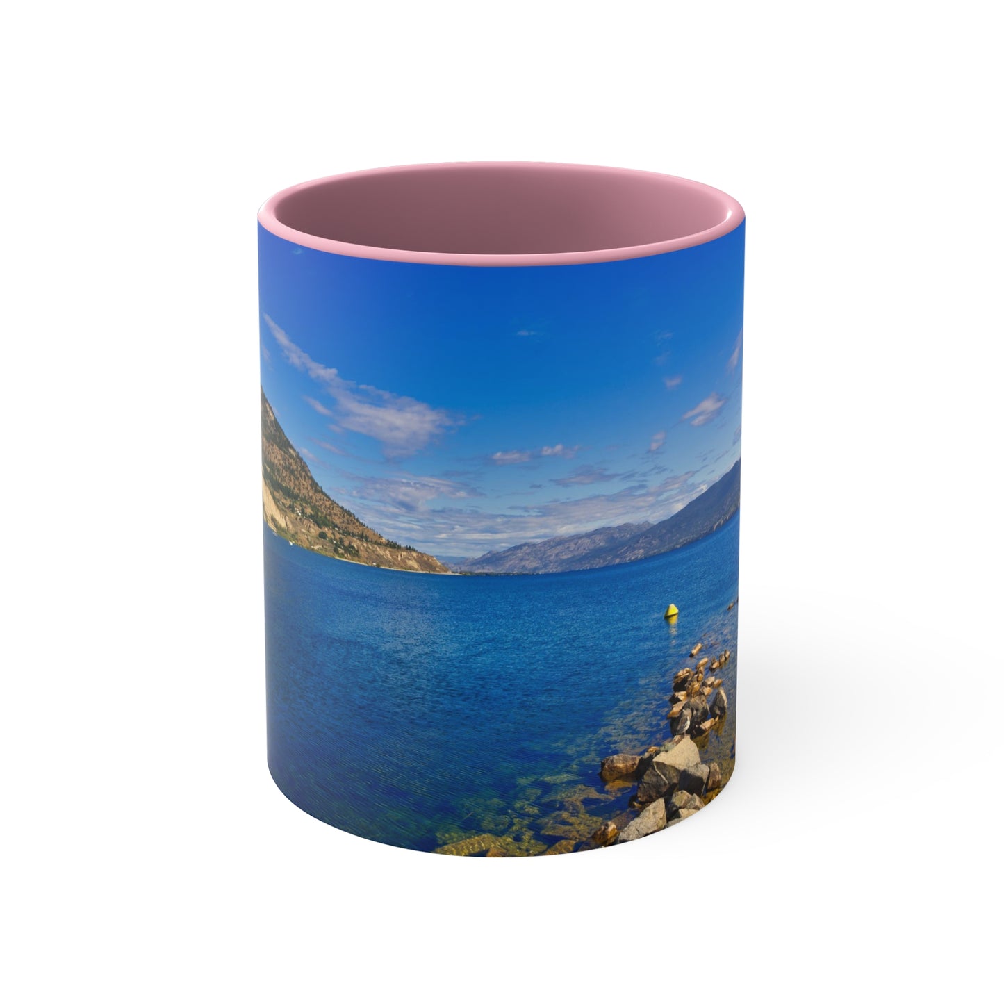 Accent Coffee Mug, 11oz - Penticton Okanagan Lake Daytime