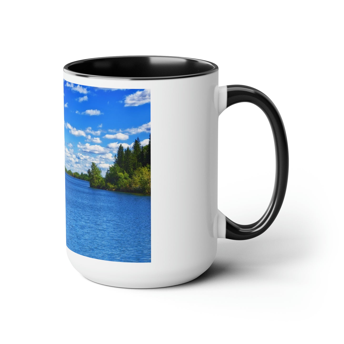 Accent Coffee Mugs, 15oz - Glenmore Reservoir South Glenmore Park Summer