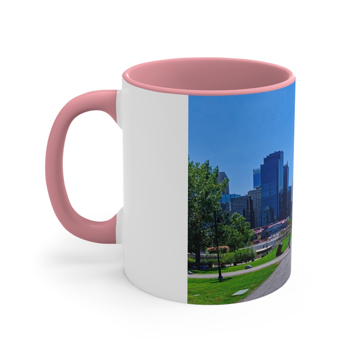 Accent Coffee Mug, 11oz  - Downtown Calgary Prince's Island Park HDR