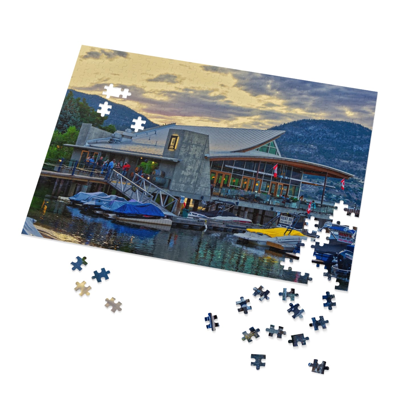 Jigsaw Puzzle (30, 110, 252, 500,1000-Piece) - Hooded Merganser Sunset