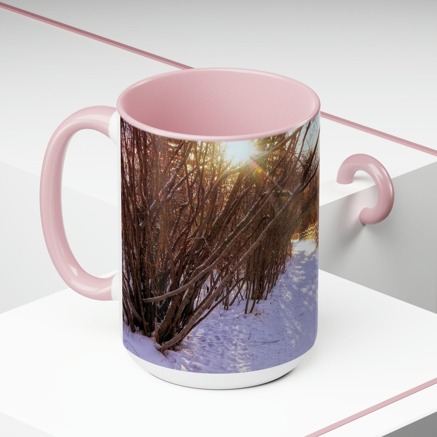 Accent Coffee Mugs, 15oz - Riverdale Park Winter Forest