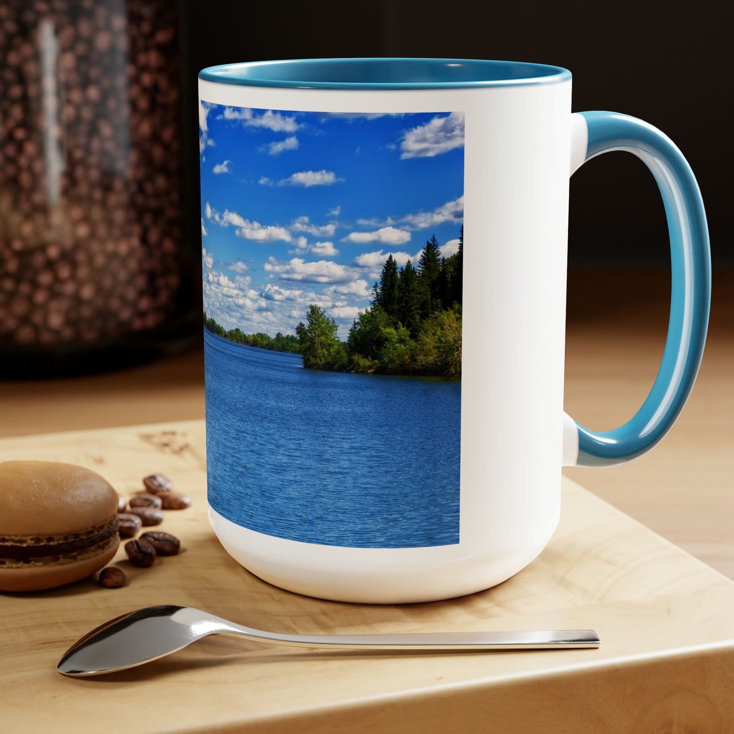 Accent Coffee Mugs, 15oz - Glenmore Reservoir South Glenmore Park Summer