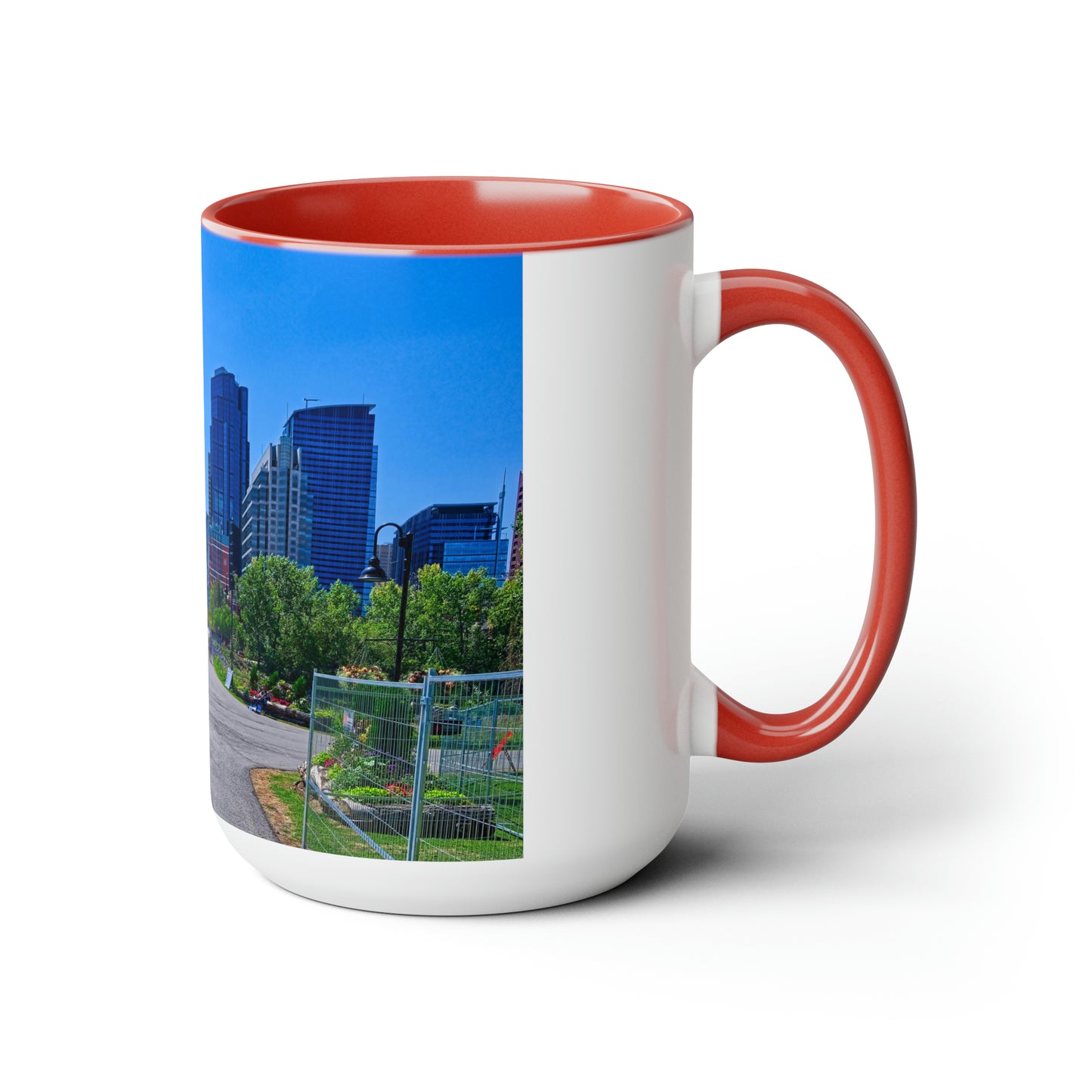 Accent Coffee Mugs, 15oz - Downtown Calgary Prince's Island Park HDR