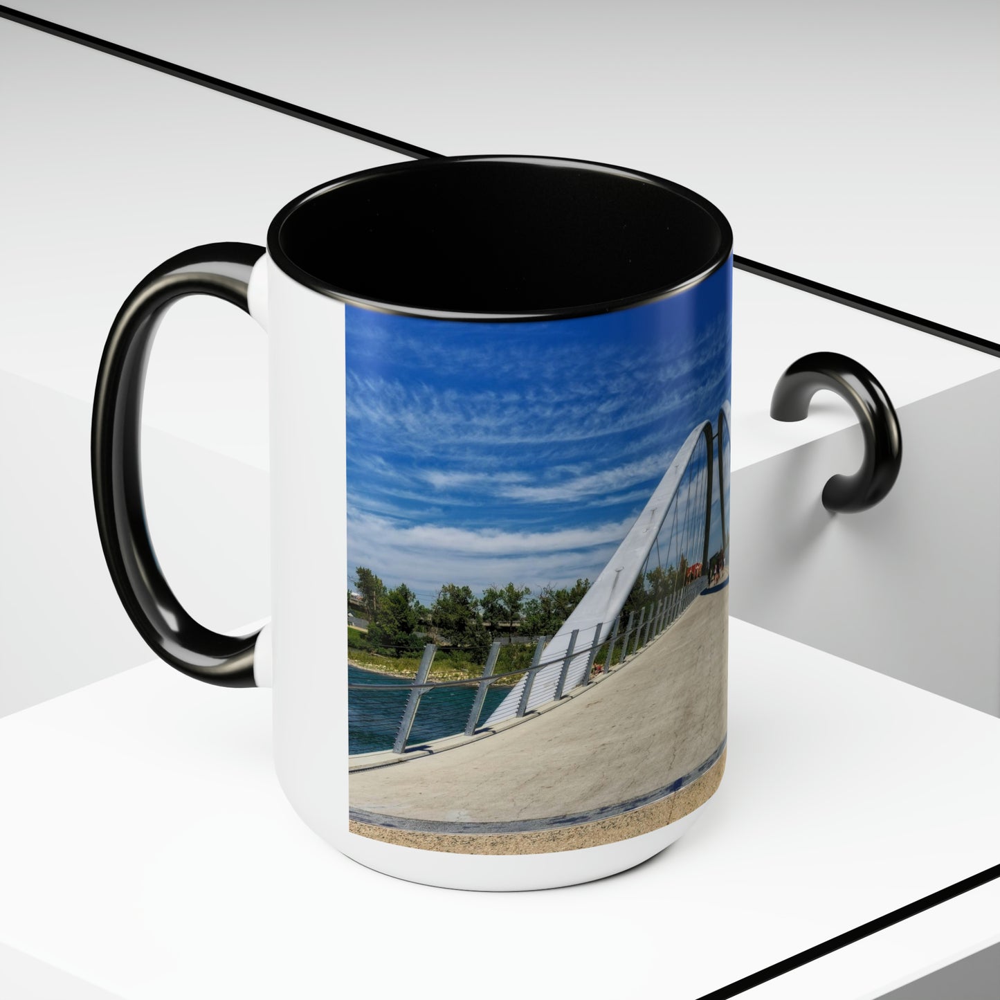 Accent Coffee Mugs, 15oz - George C. King Bridge