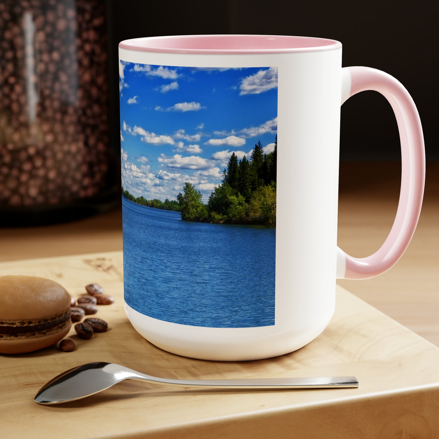 Accent Coffee Mugs, 15oz - Glenmore Reservoir South Glenmore Park Summer