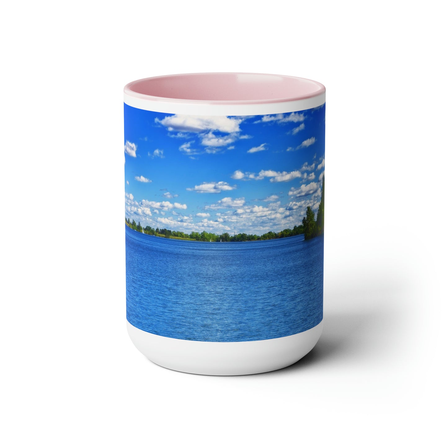 Accent Coffee Mugs, 15oz - Glenmore Reservoir South Glenmore Park Summer