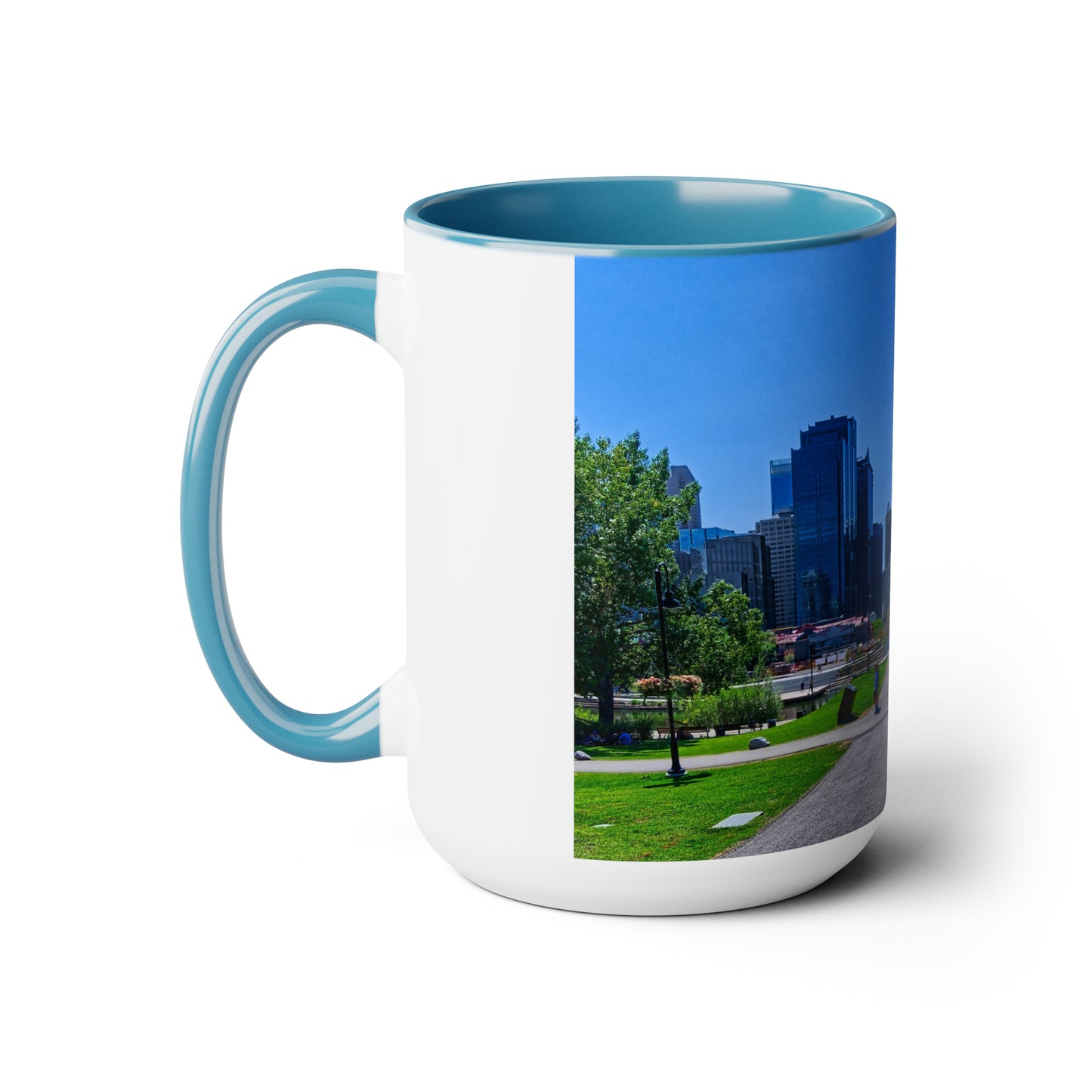 Accent Coffee Mugs, 15oz - Downtown Calgary Prince's Island Park HDR