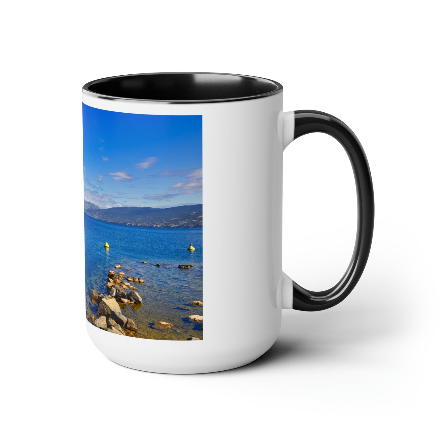 Accent Coffee Mugs, 15oz - Penticton Okanagan Lake Daytime