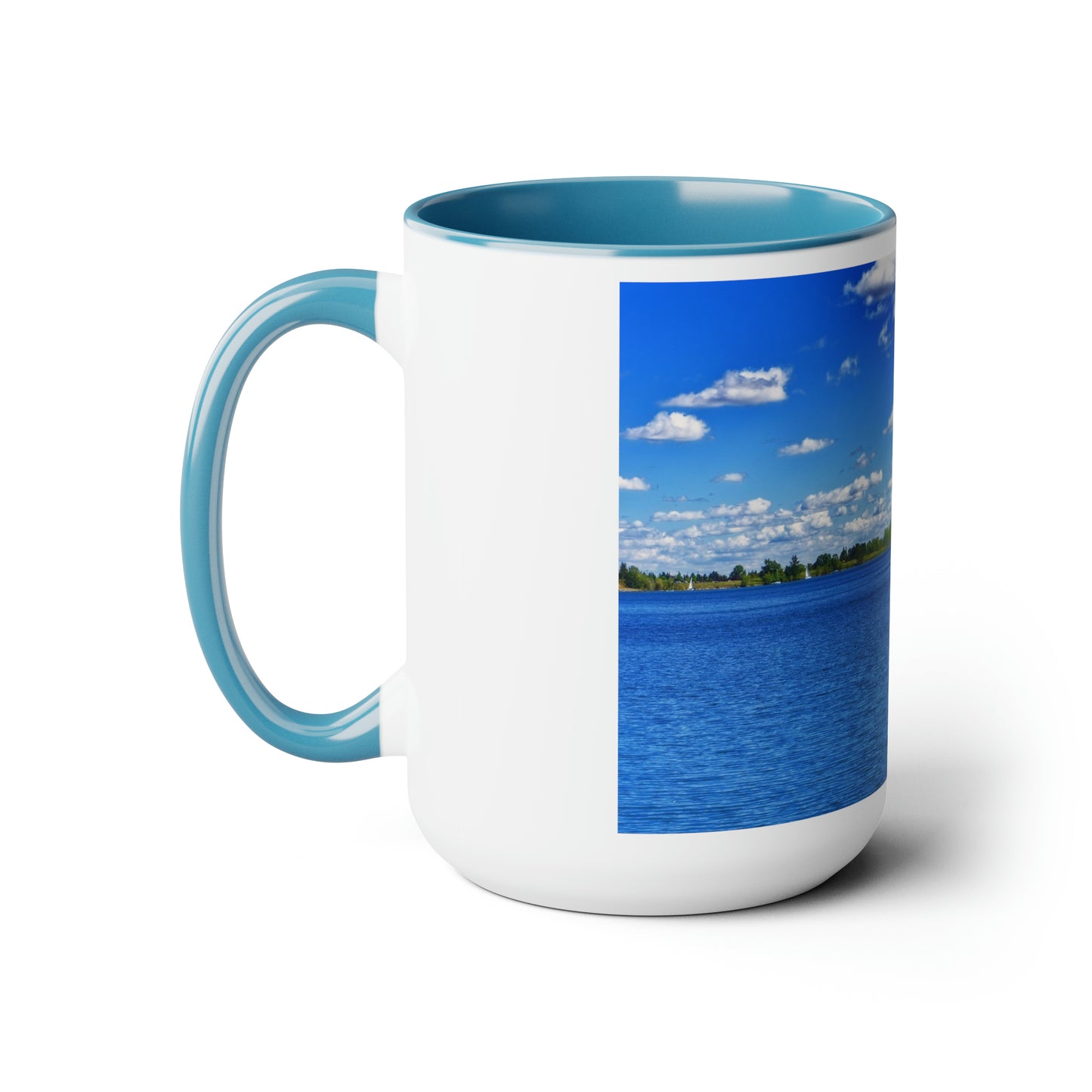 Accent Coffee Mugs, 15oz - Glenmore Reservoir South Glenmore Park Summer