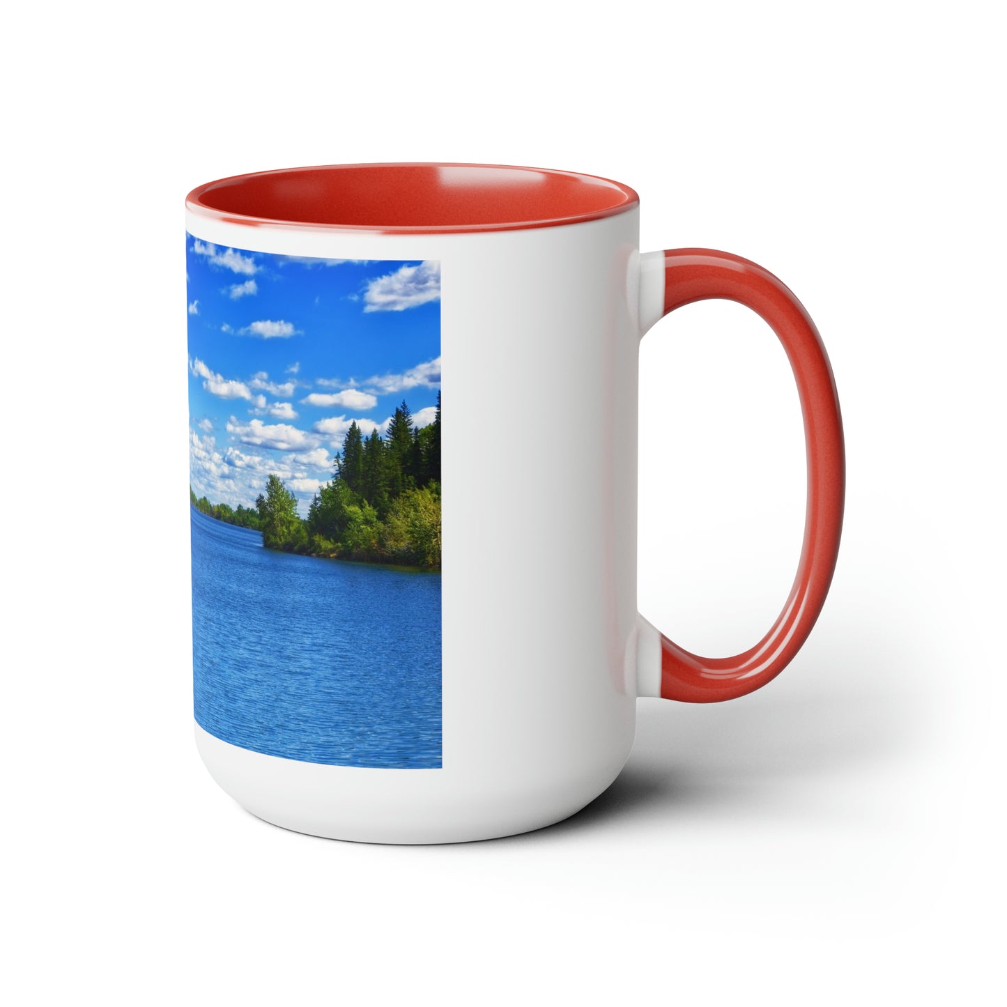 Accent Coffee Mugs, 15oz - Glenmore Reservoir South Glenmore Park Summer