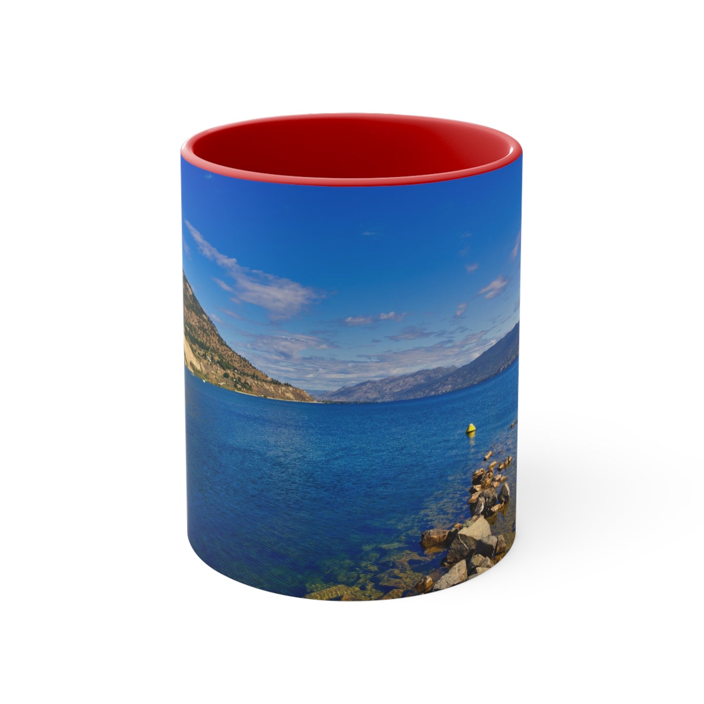 Accent Coffee Mug, 11oz - Penticton Okanagan Lake Daytime