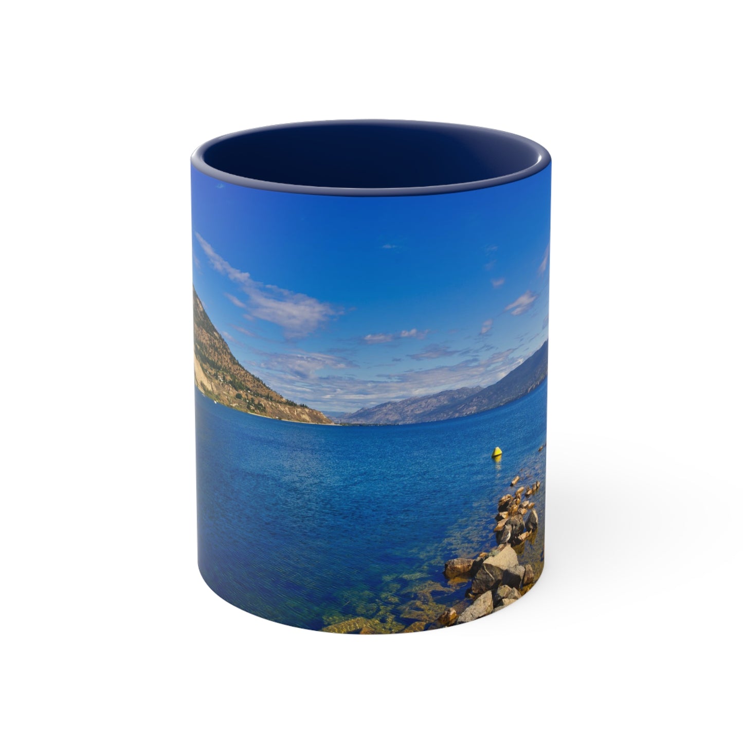 Accent Coffee Mug, 11oz - Penticton Okanagan Lake Daytime