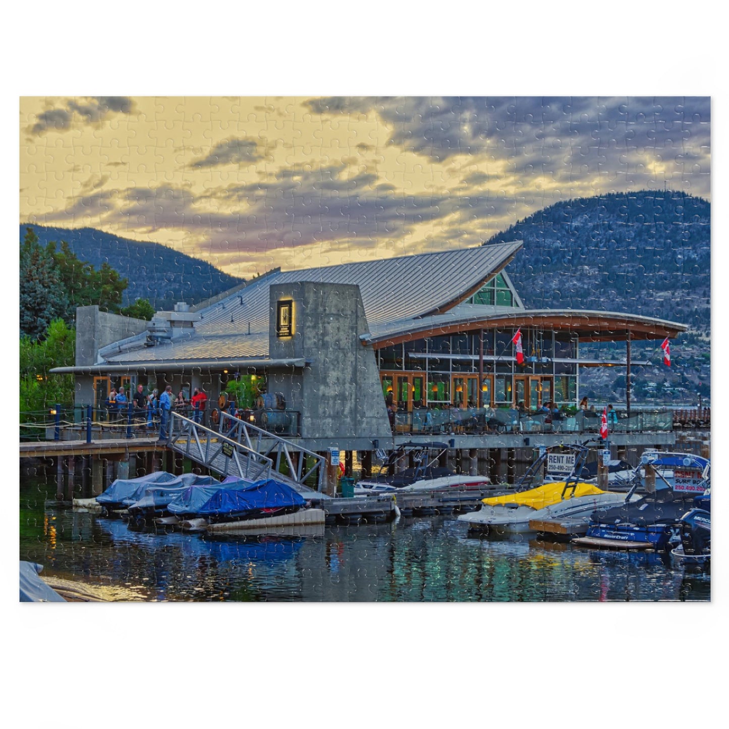 Jigsaw Puzzle (30, 110, 252, 500,1000-Piece) - Hooded Merganser Sunset