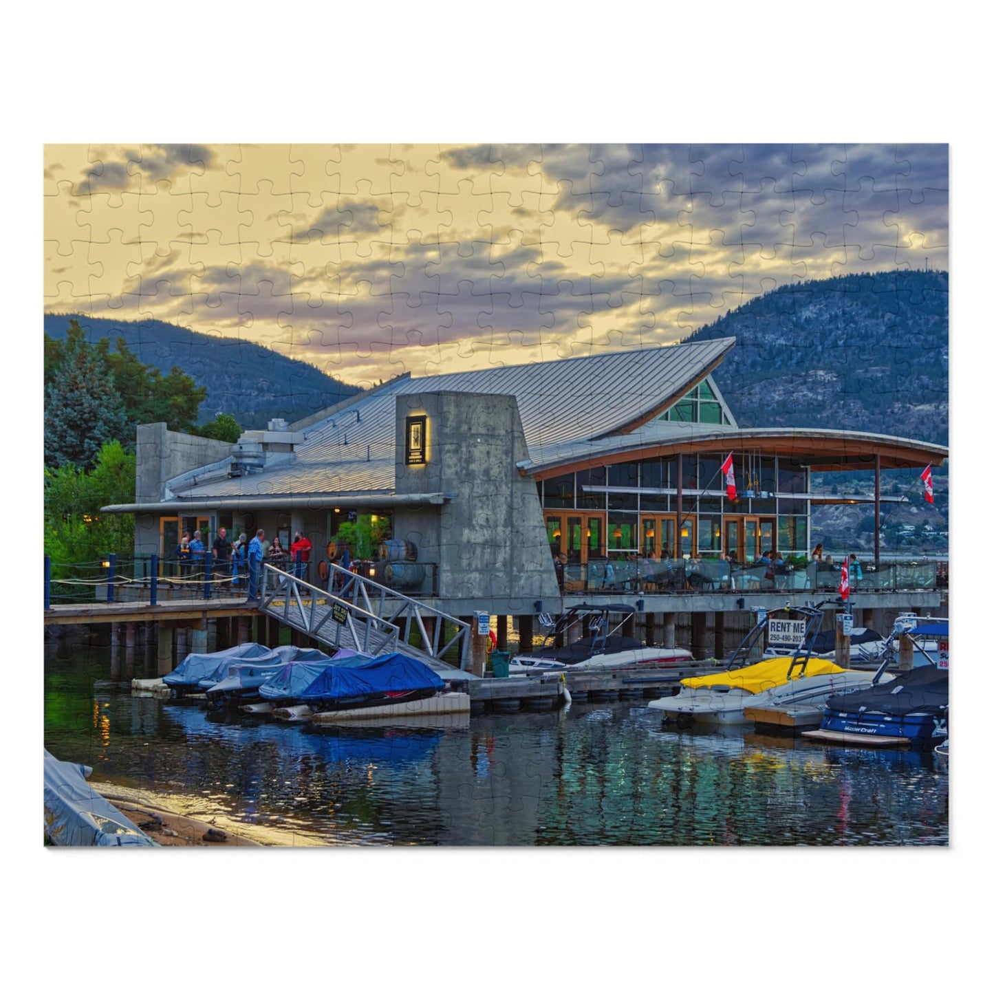 Jigsaw Puzzle (30, 110, 252, 500,1000-Piece) - Hooded Merganser Sunset