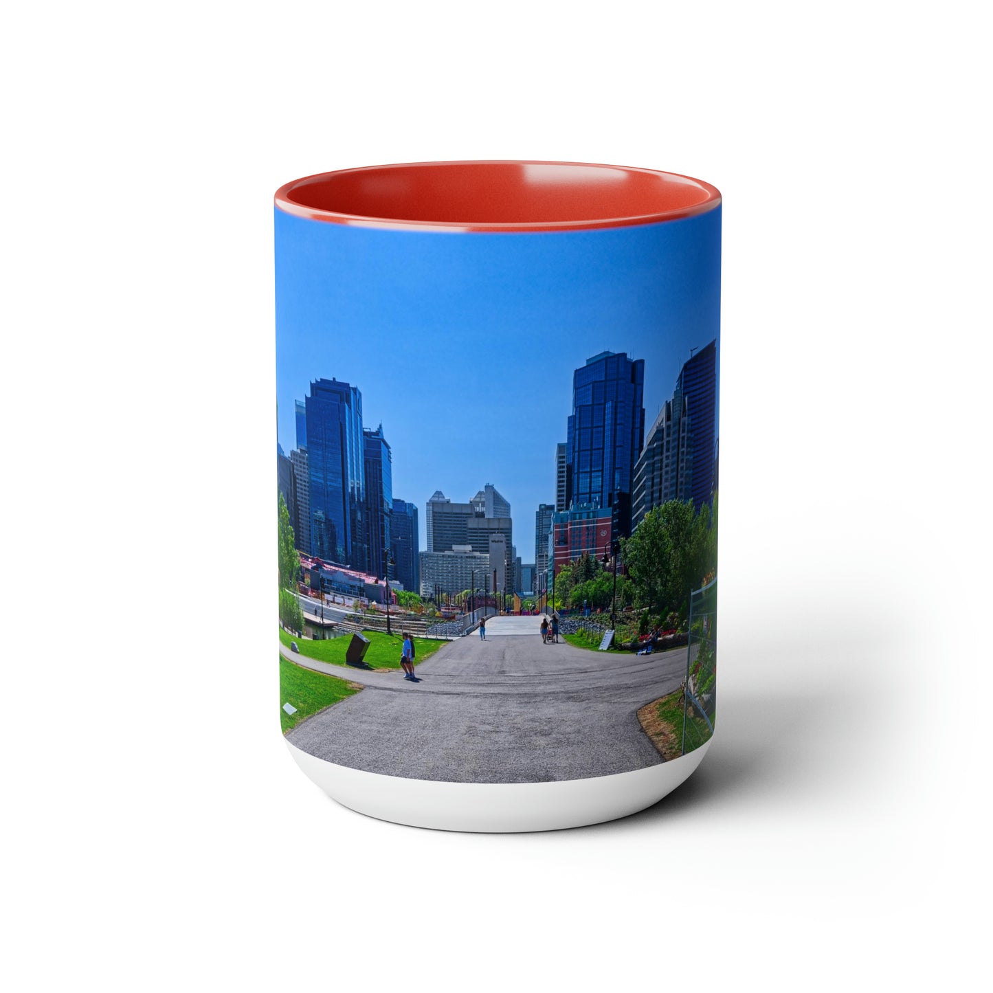 Accent Coffee Mugs, 15oz - Downtown Calgary Prince's Island Park HDR