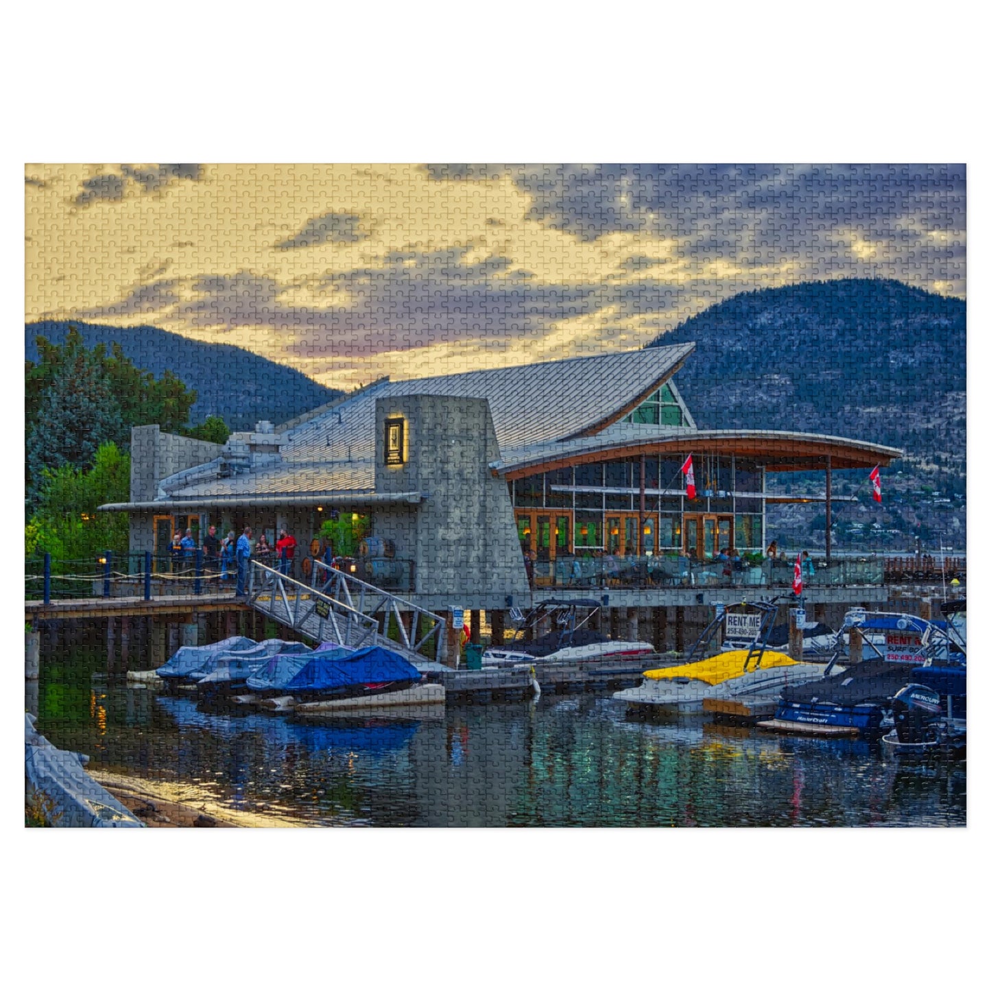 Jigsaw Puzzle (30, 110, 252, 500,1000-Piece) - Hooded Merganser Sunset