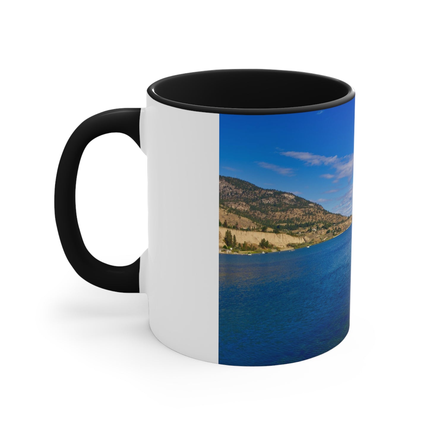 Accent Coffee Mug, 11oz - Penticton Okanagan Lake Daytime