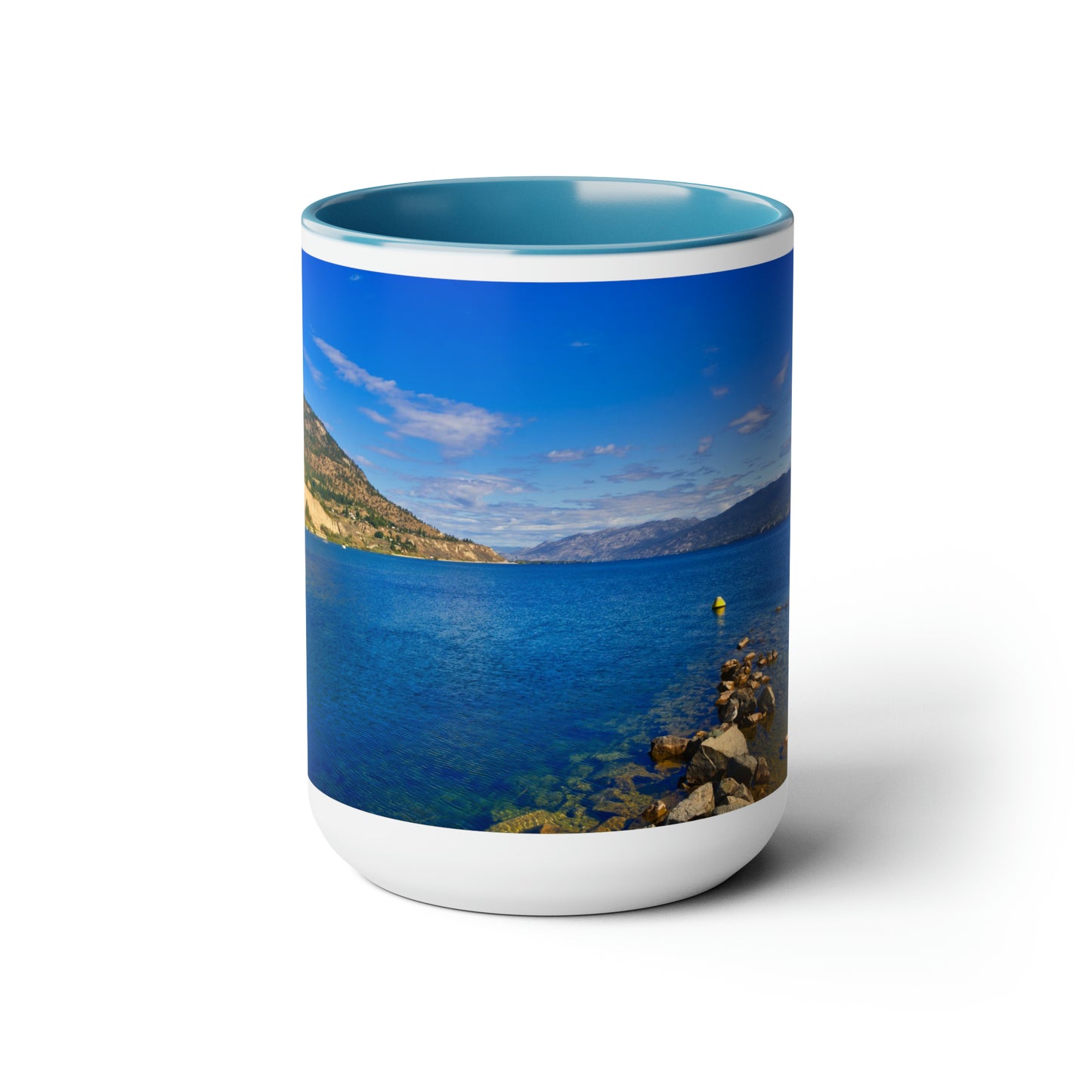 Accent Coffee Mugs, 15oz - Penticton Okanagan Lake Daytime