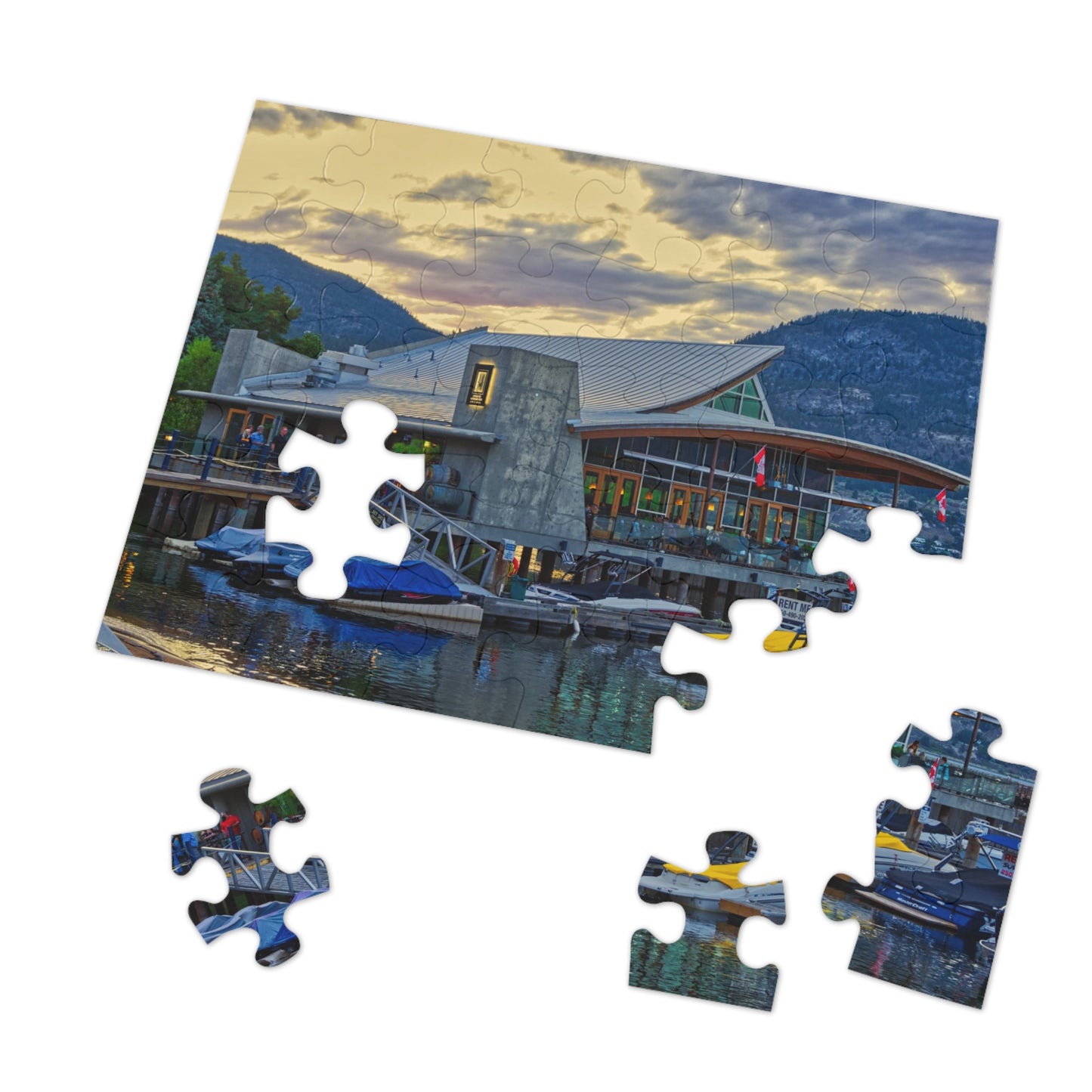 Jigsaw Puzzle (30, 110, 252, 500,1000-Piece) - Hooded Merganser Sunset