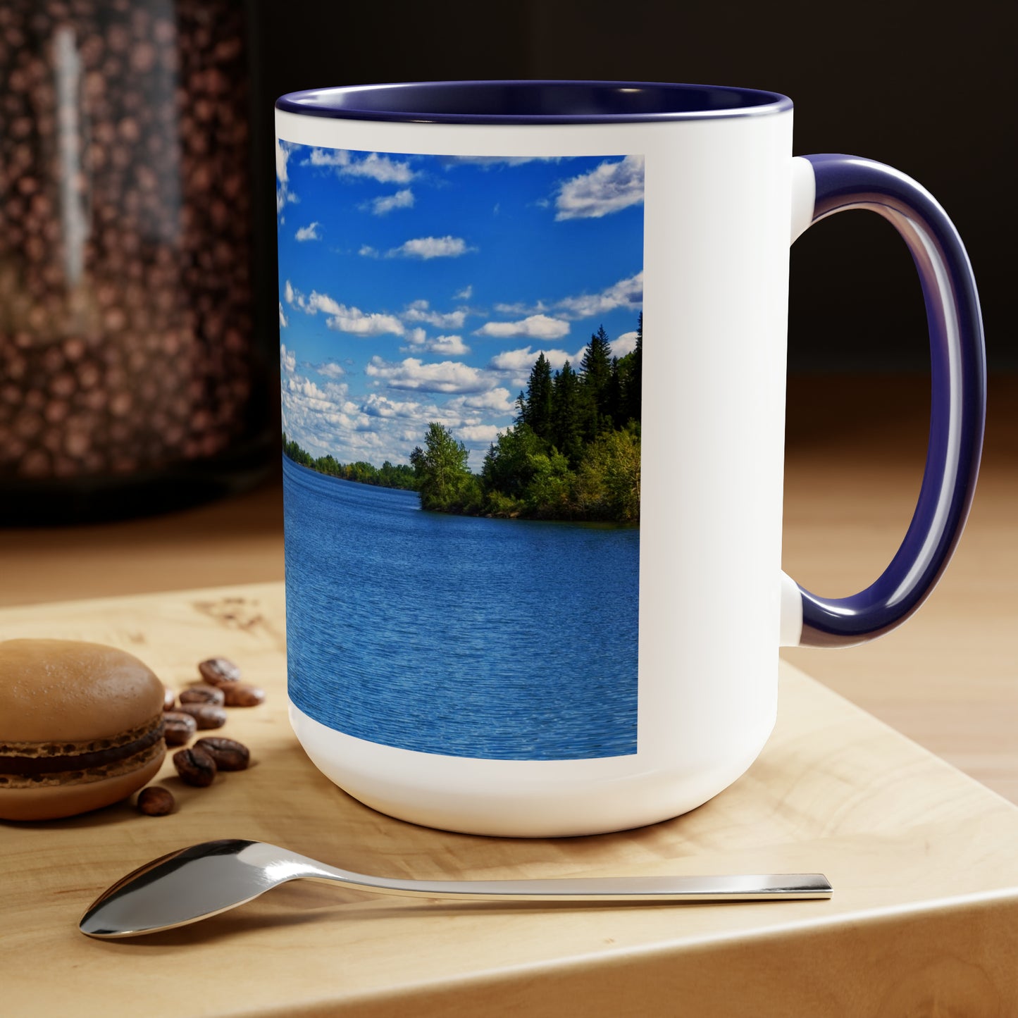 Accent Coffee Mugs, 15oz - Glenmore Reservoir South Glenmore Park Summer