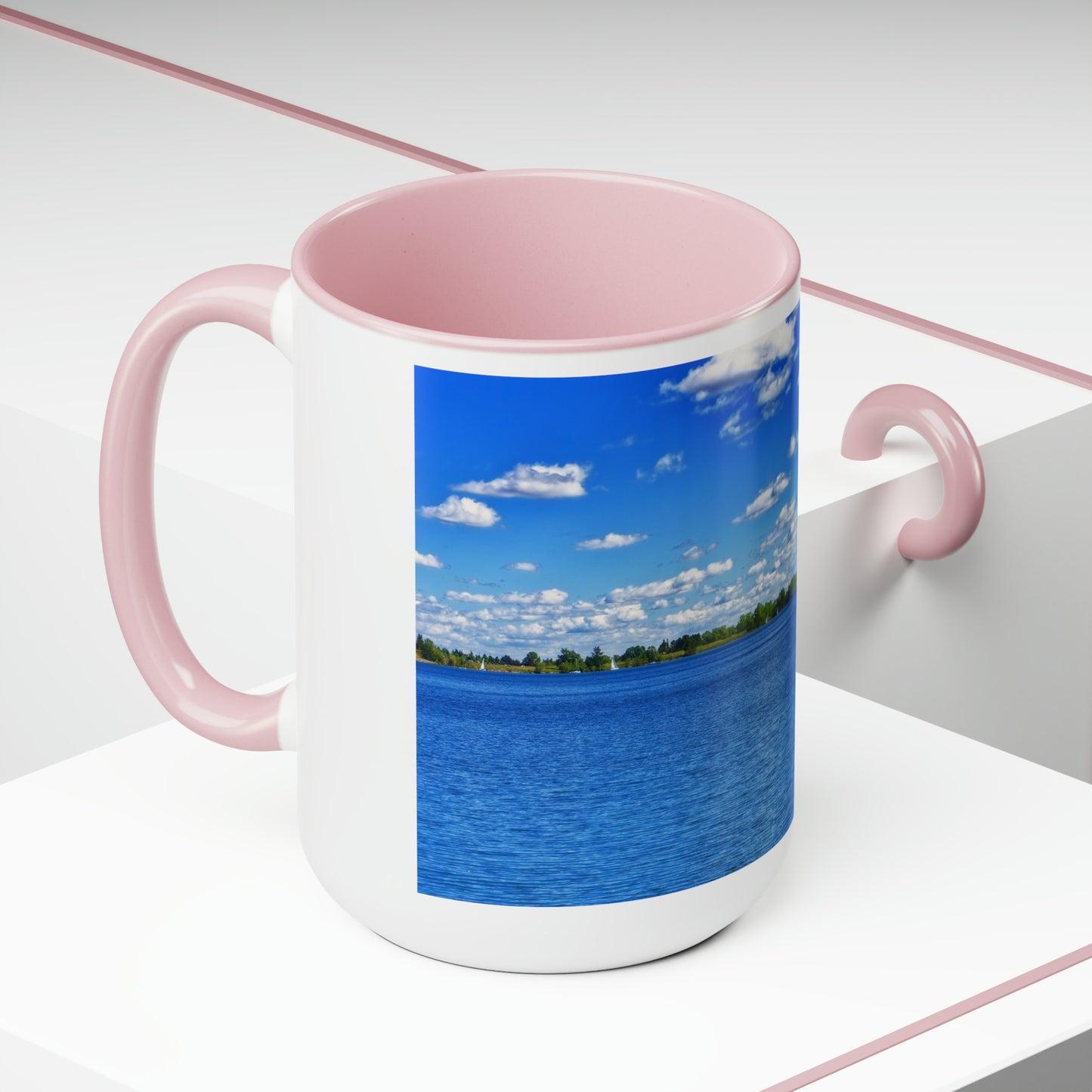 Accent Coffee Mugs, 15oz - Glenmore Reservoir South Glenmore Park Summer