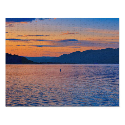 Jigsaw Puzzle (30, 110, 252, 500,1000-Piece) - Penticton Okanagan Lake Sunset