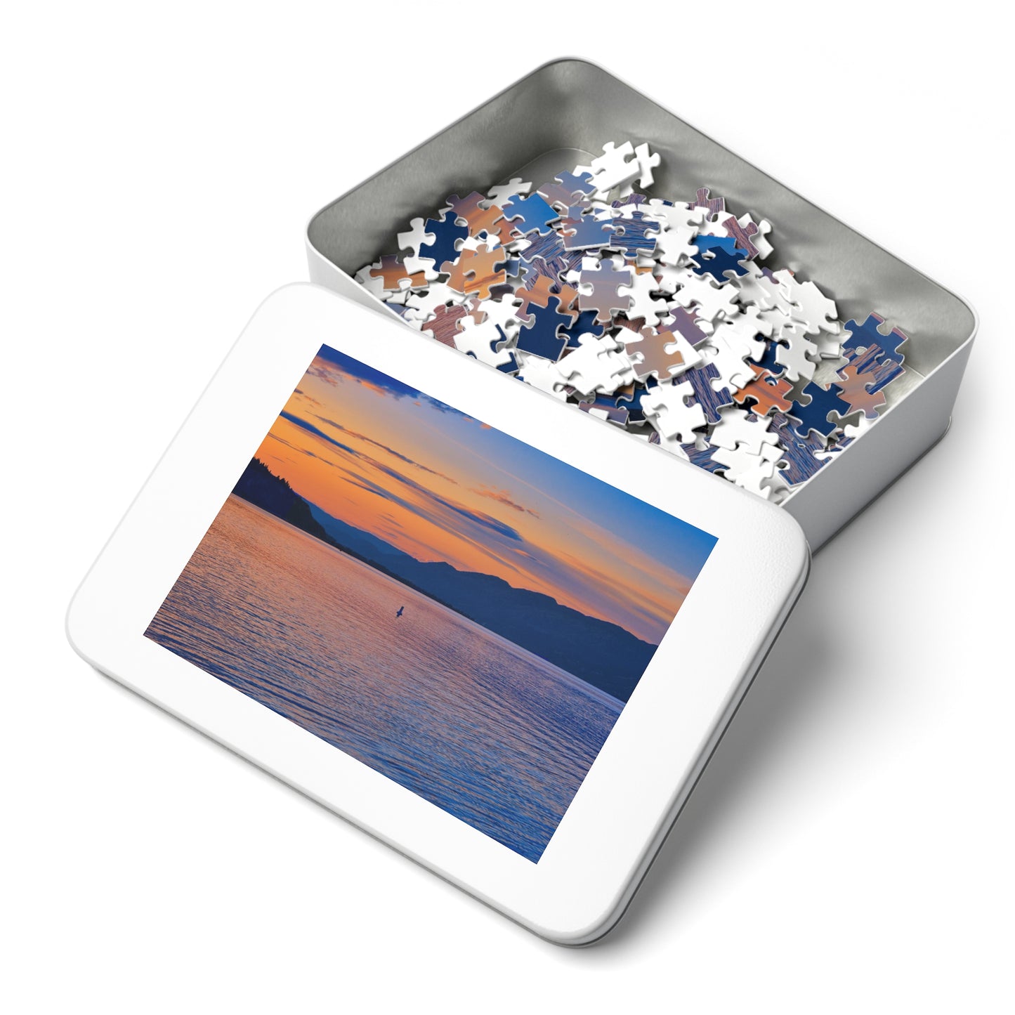 Jigsaw Puzzle (30, 110, 252, 500,1000-Piece) - Penticton Okanagan Lake Sunset