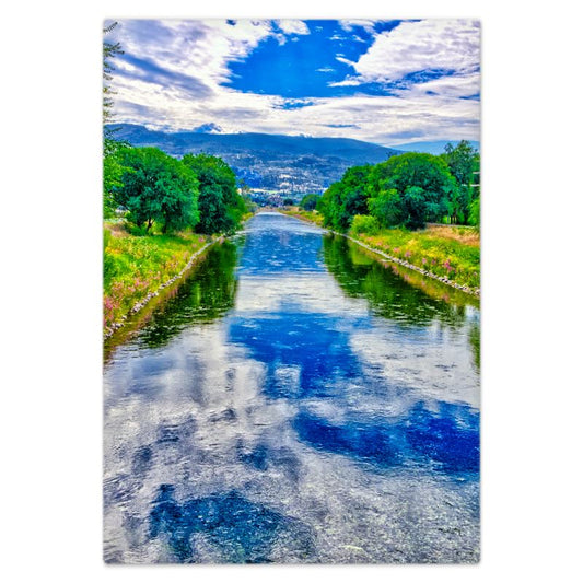 Bed Sheet - Penticton Okanagan River Channel HDR