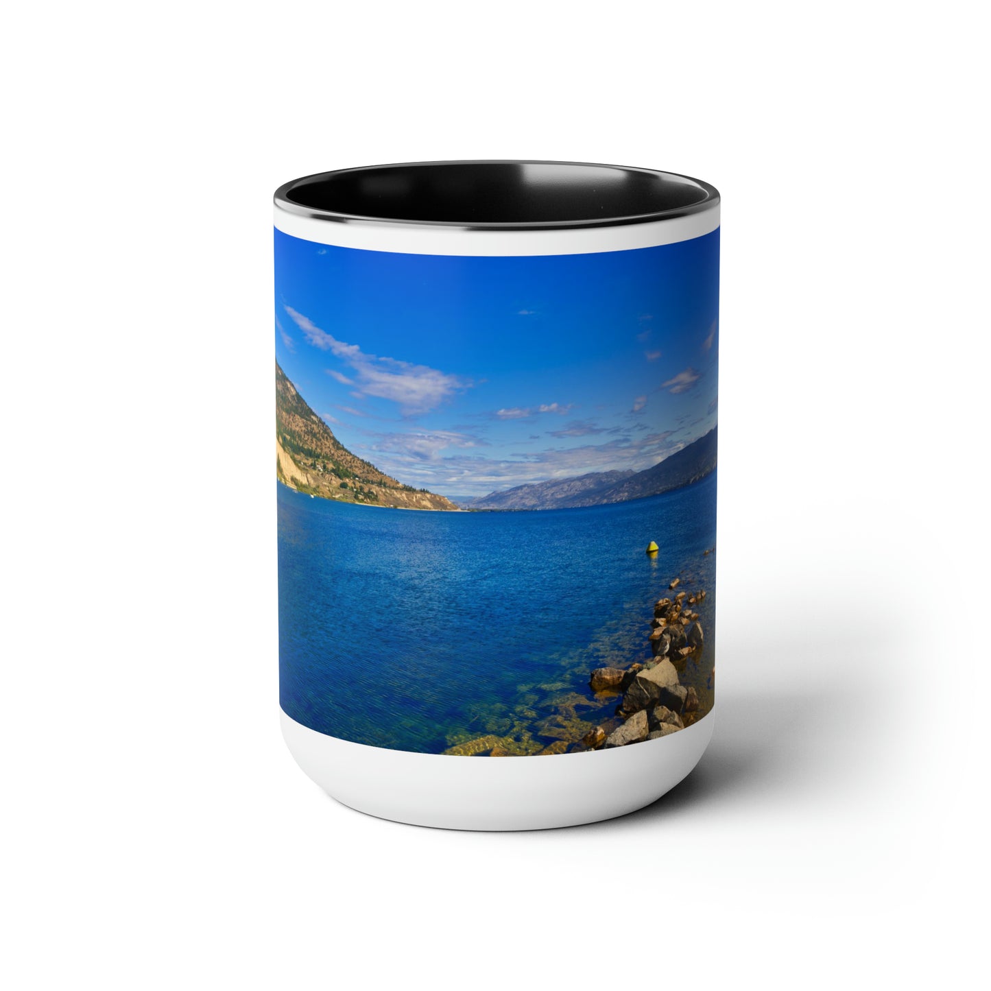 Accent Coffee Mugs, 15oz - Penticton Okanagan Lake Daytime