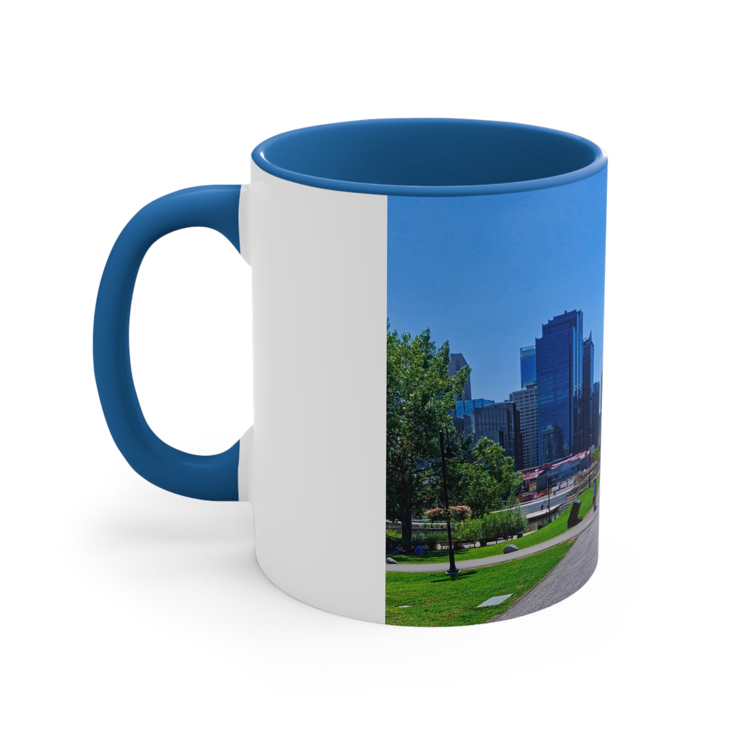 Accent Coffee Mug, 11oz  - Downtown Calgary Prince's Island Park HDR