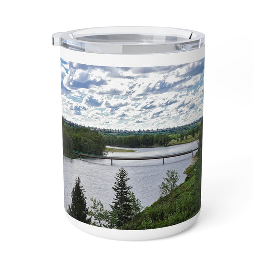 Insulated Coffee Mug, 10oz - Bow River Fish Creek Park Mallard Point