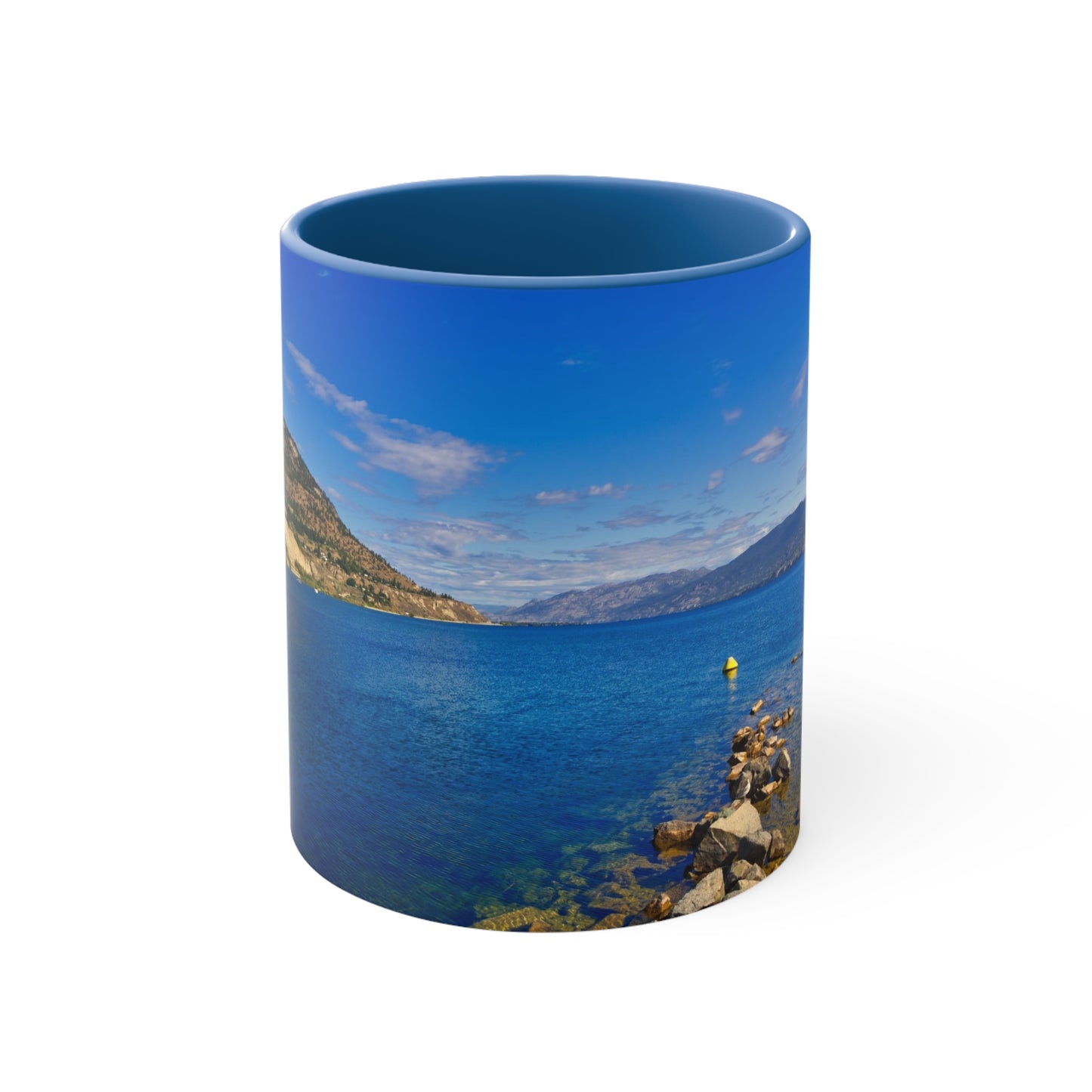 Accent Coffee Mug, 11oz - Penticton Okanagan Lake Daytime