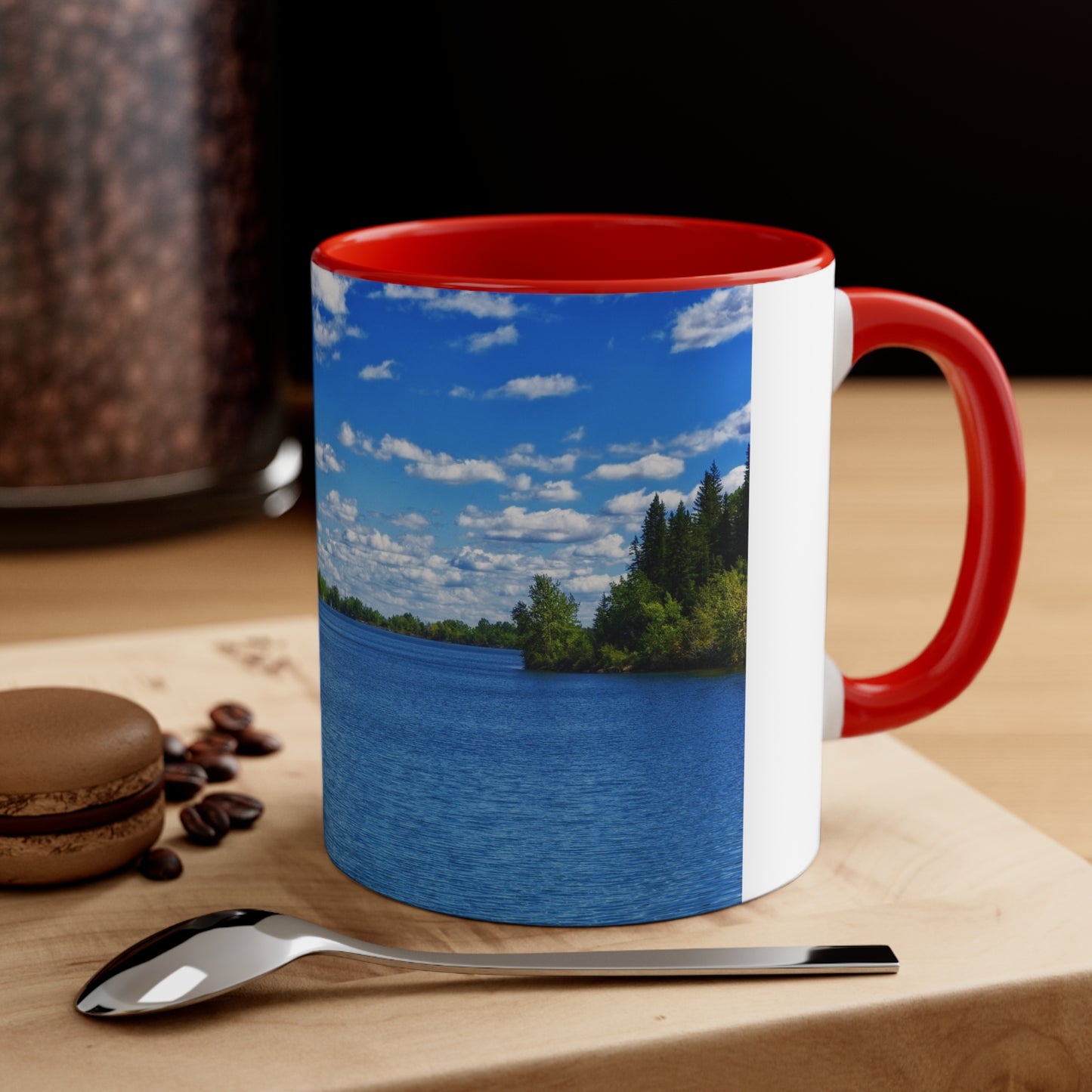 Accent Coffee Mug, 11oz - Glenmore Reservoir South Glenmore Park Summer