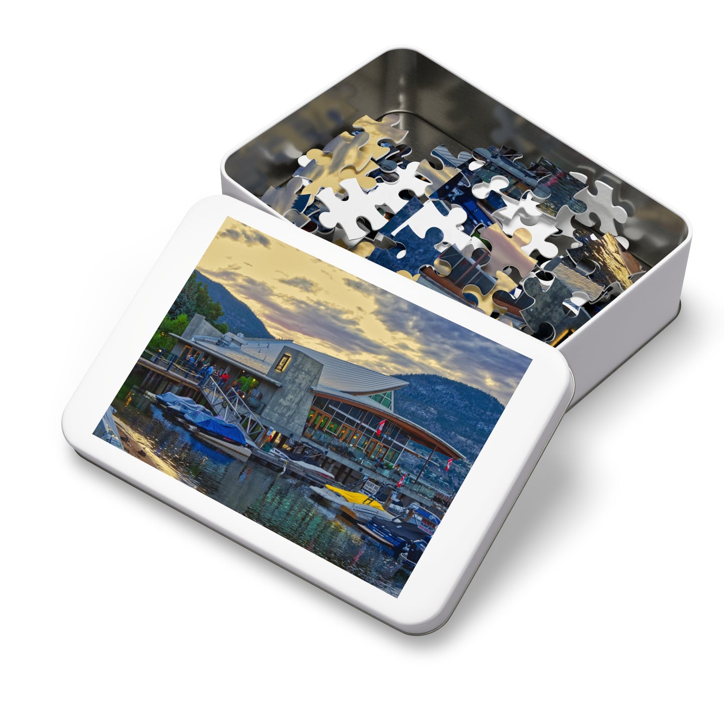 Jigsaw Puzzle (30, 110, 252, 500,1000-Piece) - Hooded Merganser Sunset