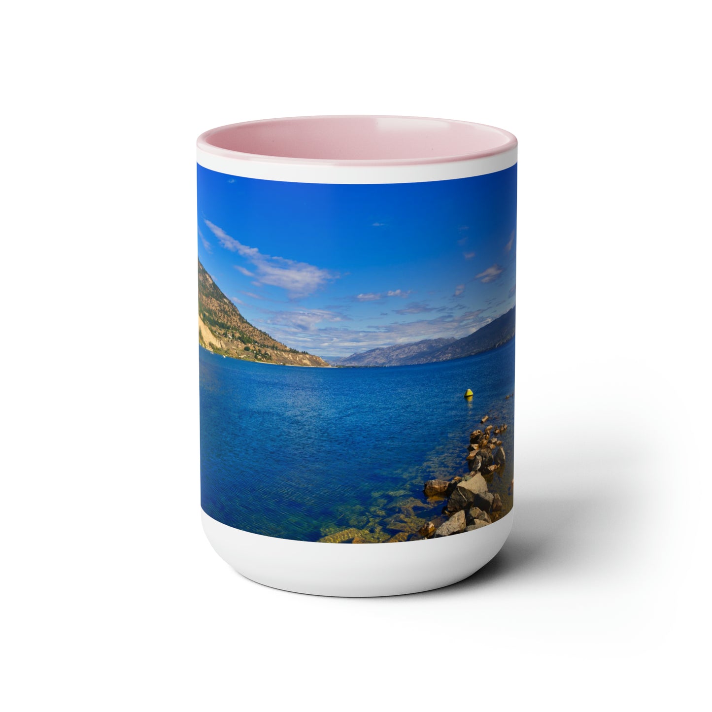 Accent Coffee Mugs, 15oz - Penticton Okanagan Lake Daytime